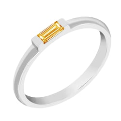 Minimalistický prsten s citrínem Xenia