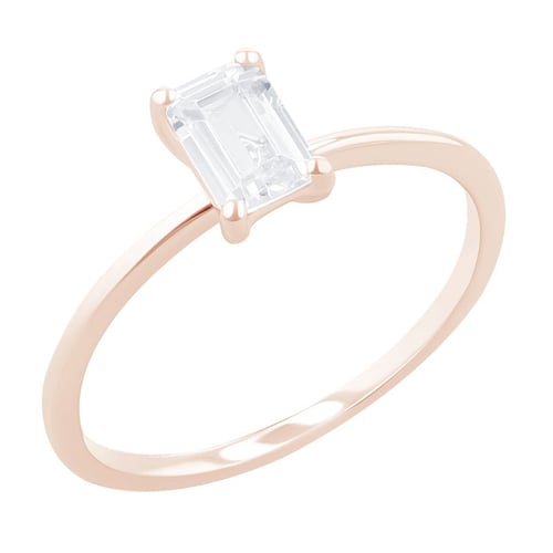 Zásnubní prsten s emerald diamantem Olson