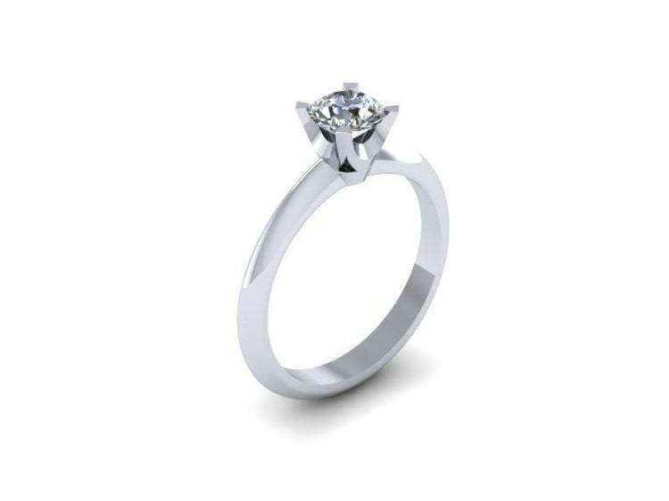 Zásnubní prsten s diamantem Oviya 6673