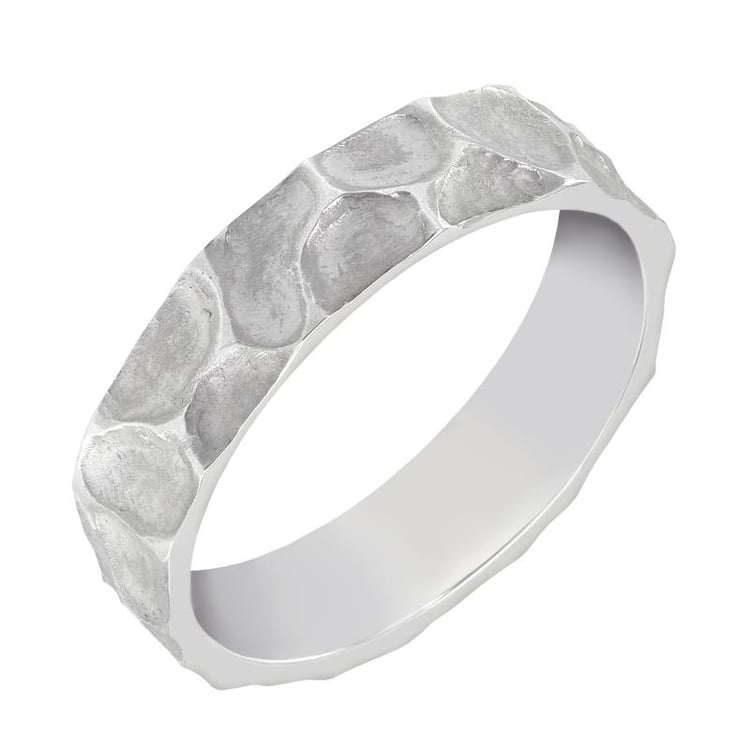 Dámský snubní prsten s reliéfem 52627