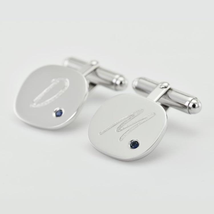 Safírové manžetové knoflíčky 27842