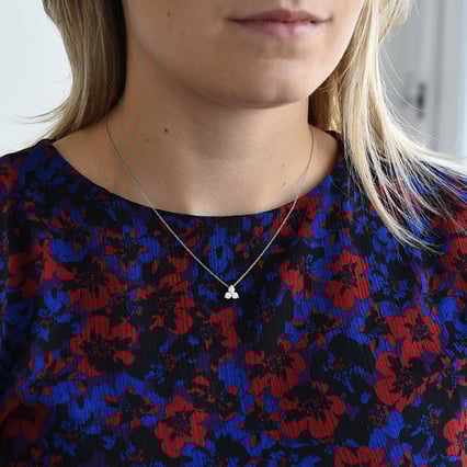 Romantický přívěsek se třemi diamanty Lizzy