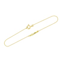 Zlatý náramek se žlutými nebroušenými diamanty Wiul