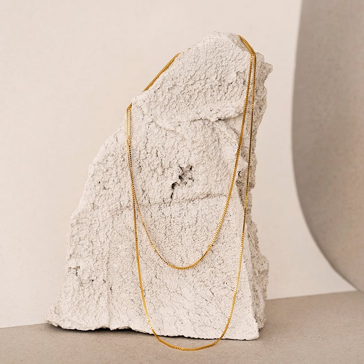 Venezia řetízek 55 cm z pozlaceného stříbra 107579