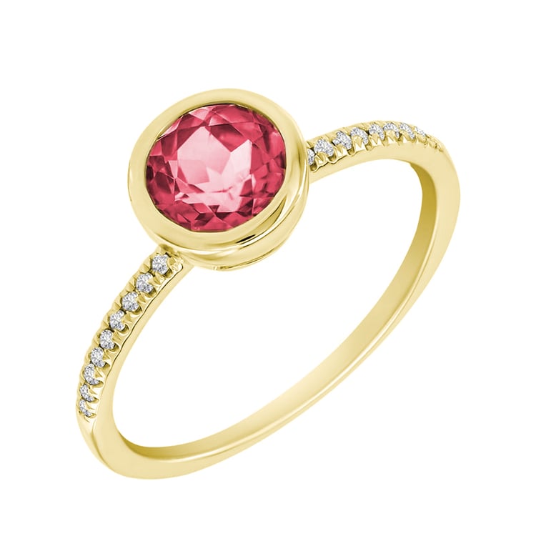 Zlatý prsten s turmalínem 31595