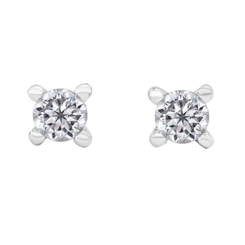 Napichovací náušnice s 0.20ct diamanty Habika