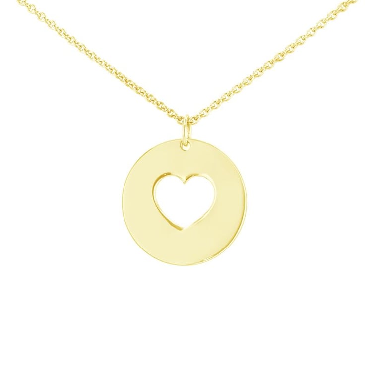 Stříbrný přívěsek srdce disc