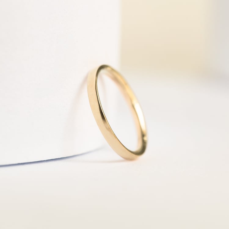 Ploché snubní prsteny ze zlata 158872