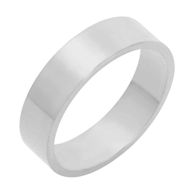 Pánský snubní prsten z bílého zlata 77897