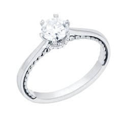 Romantický zásnubní prsten s moissanitem Ricky