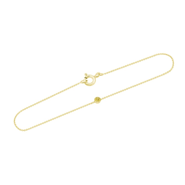 Zlatý náramek s drobným diamantem 36818