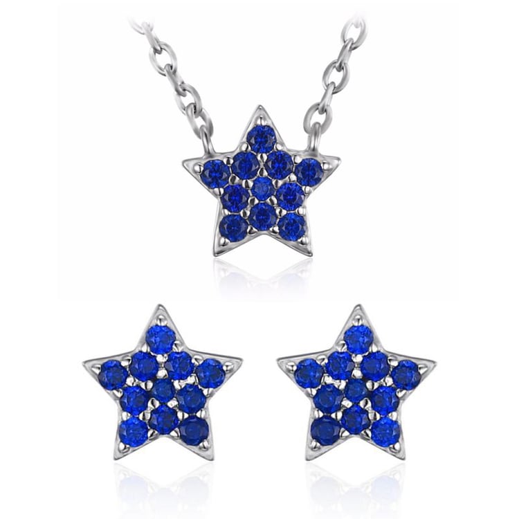 Hvězdná stříbrná kolekce plná spinelů Starie