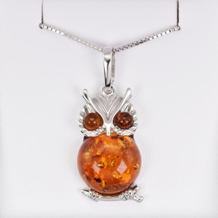 Stříbrný přívěsek ve tvaru sovy 13437