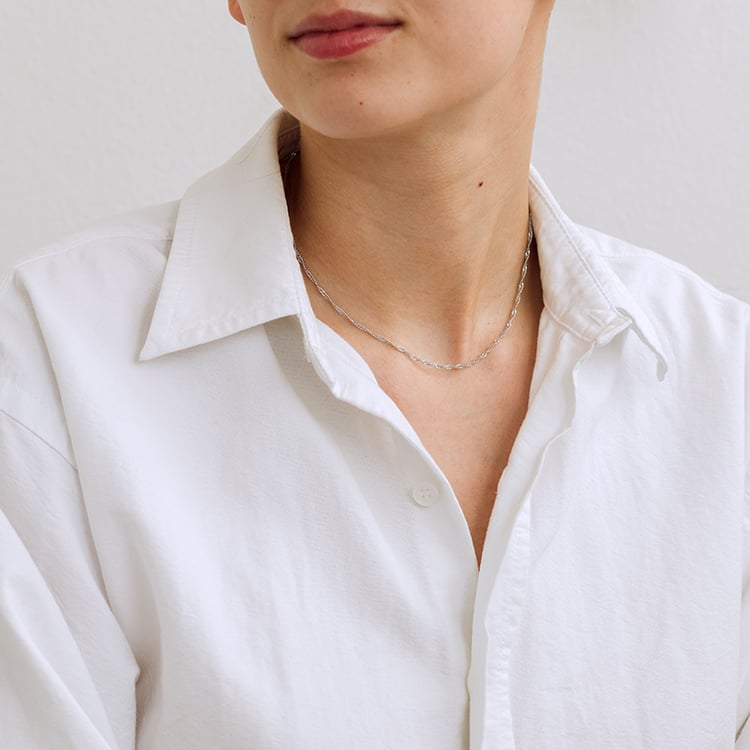 Singapur řetízek 42 cm ze stříbra 129919