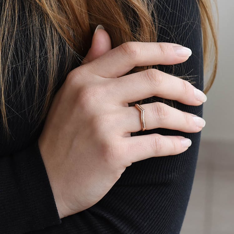 Diamantový vykrojený eternity prsten 89991