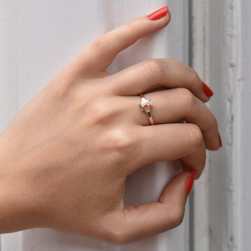 Prsten s emerald salt and pepper diamantem a baguette diamanty Carisa