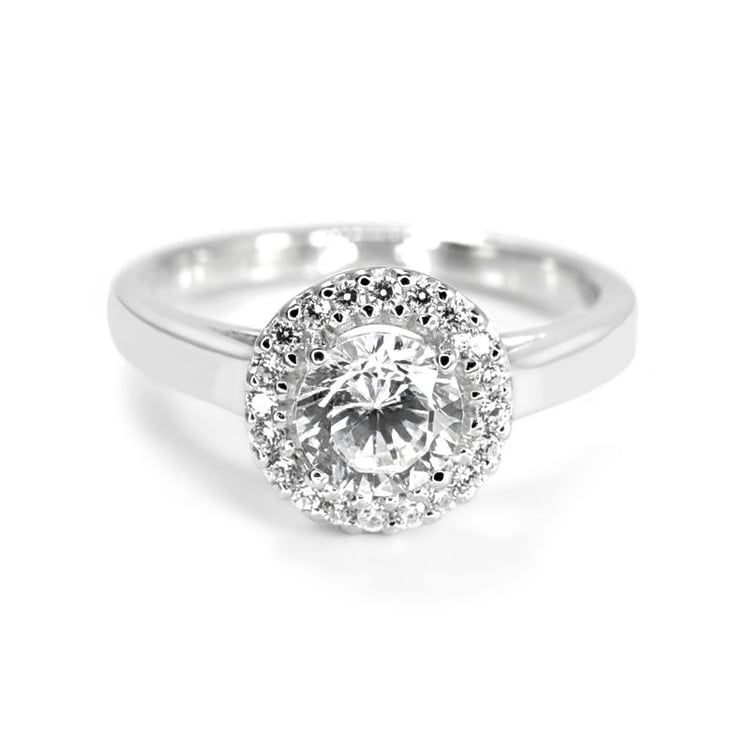 Zlatý zásnubní prsten s diamanty Abigail 5200