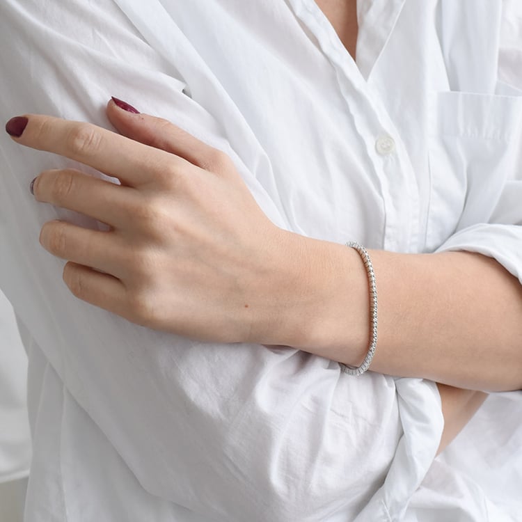 Náramek se zirkony 90620