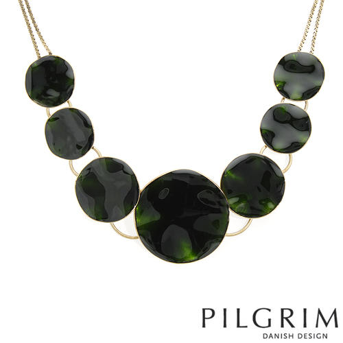 Zelený náhrdelník z mosazi