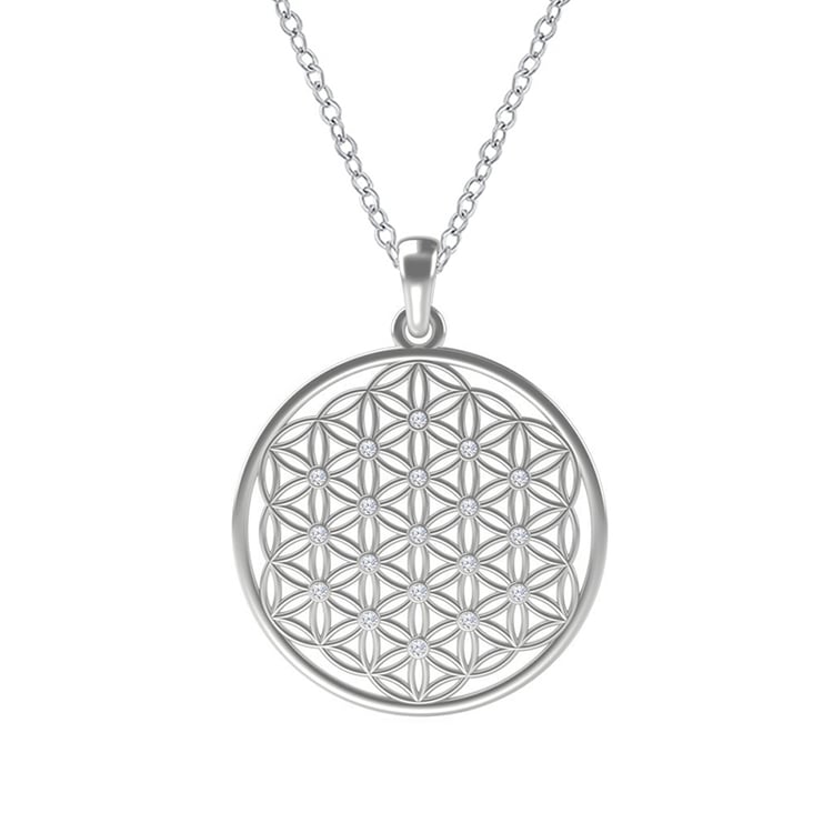 Květ života v přívěsku s diamanty Abelly 114435