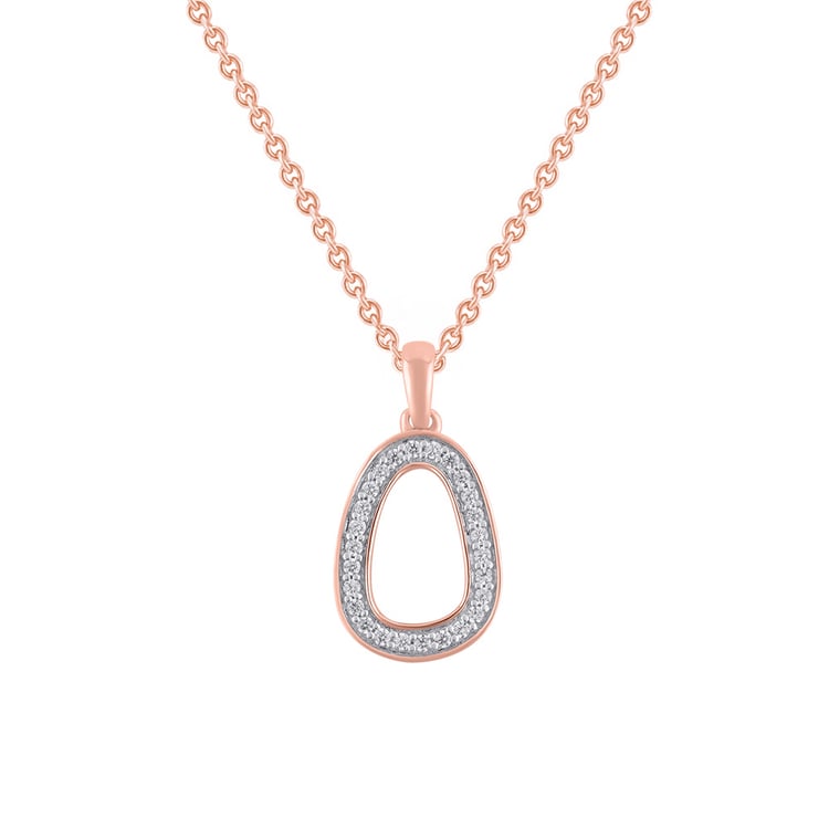 Zlatý přívěsek s lab-grown diamantmi Evie 163241