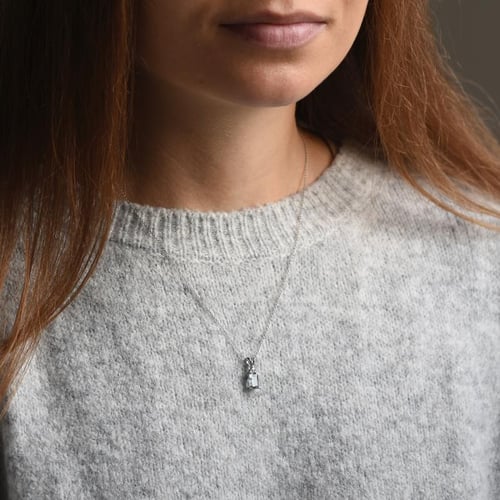 Zlatý přívěsek s akvamarínem a diamanty Deandra
