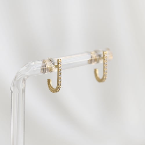 Minimalistické náušnice s lab-grown diamanty Passang