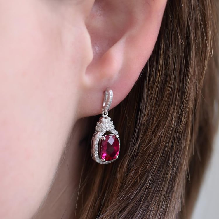 Rubínové náušnice Tavor 26914