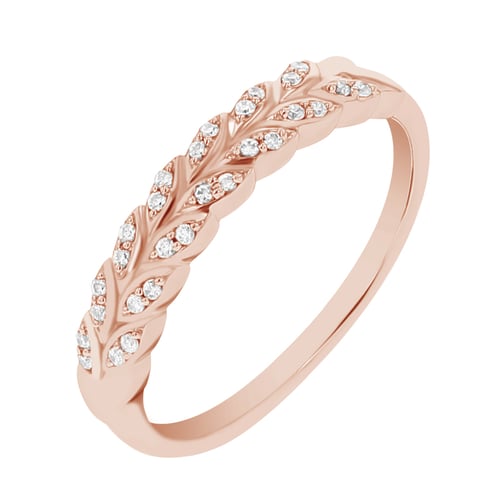 Eternity prsten s lab-grown diamantovými lístky Aizah