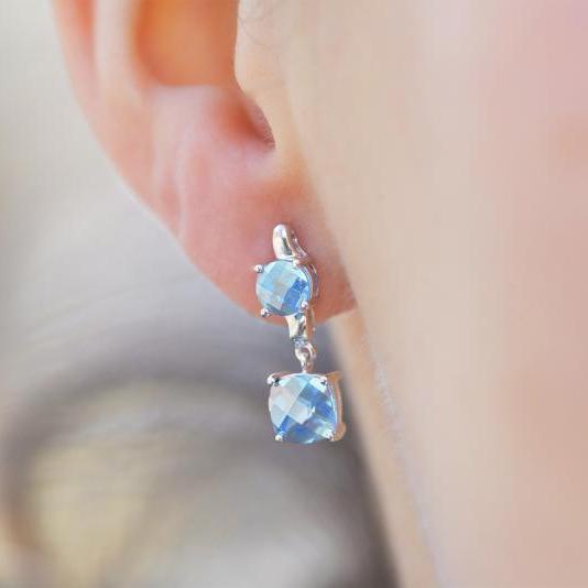 Topazové náušnice 14199