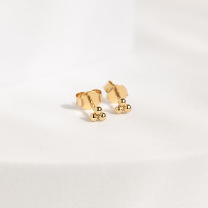 Stříbrné náušnice se třemi kuličkami Desi