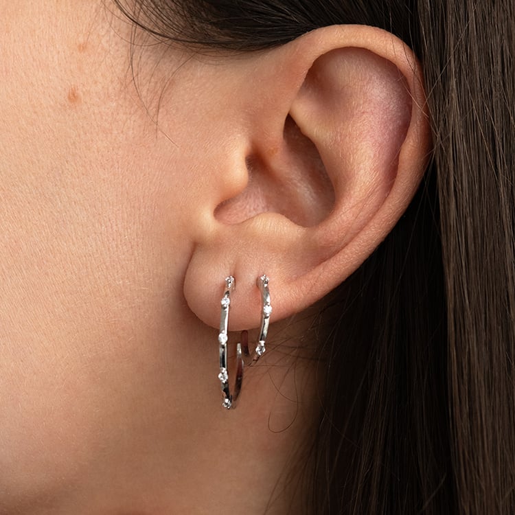 Kruhové náušnice s diamanty Garcia 134427