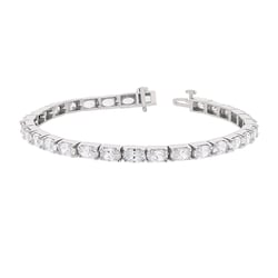 Stříbrný náramek s oválnými zirkony Rolf