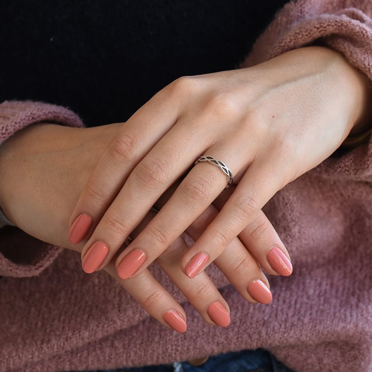 Dámský propletený snubní prsten ze zlata Amazu 141779