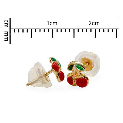 Náušnice ze žlutého zlata 833