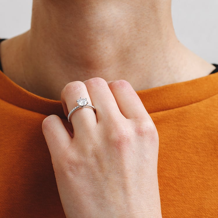 Zásnubní prsten s moissanity Fabio 133768