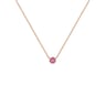 Minimalistický náhrdelník s růžovým safírem Glosie