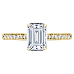 Zásnubní prsten s emerald diamantem Rafa