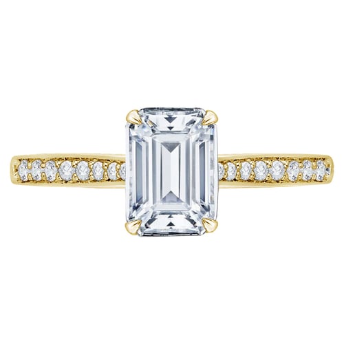 Zásnubní prsten s emerald diamantem Rafa