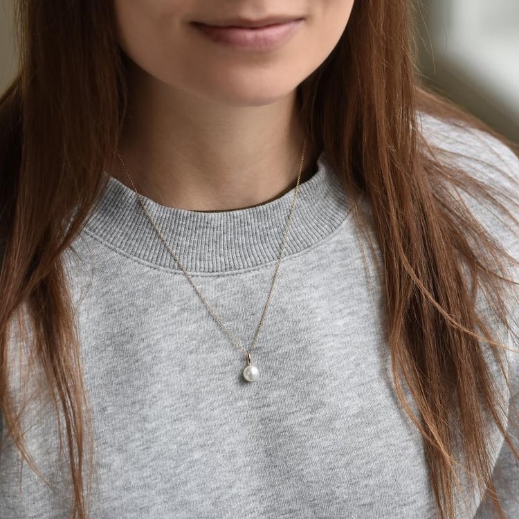 Zlatý perlový náhrdelník 43029