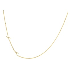 Náhrdelník se 3 písmenky a lab-grown diamanty Lupe