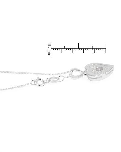 Náhrdelník s růžovým krystalem 1075