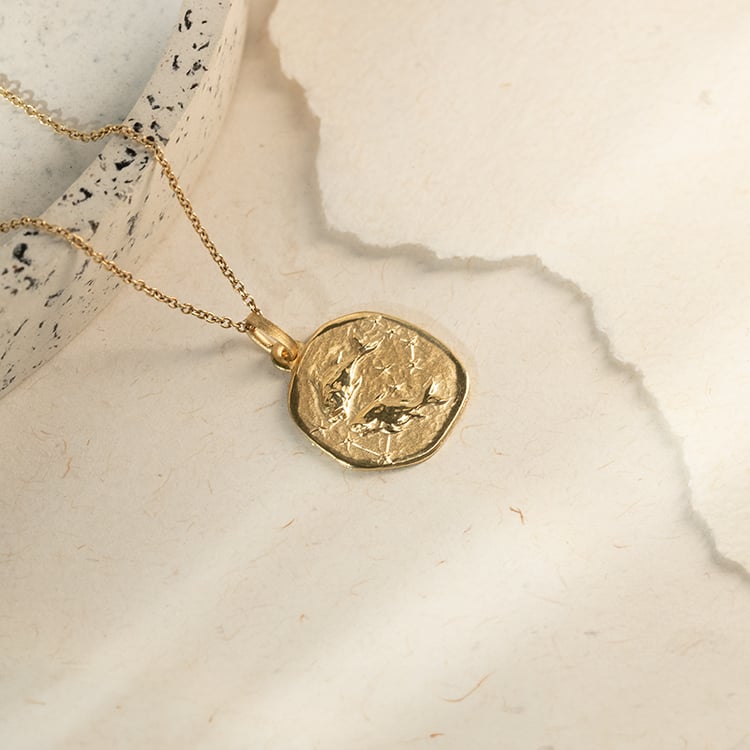 Stříbrný přívěsek se symboly znamení zvěrokruhu 136659