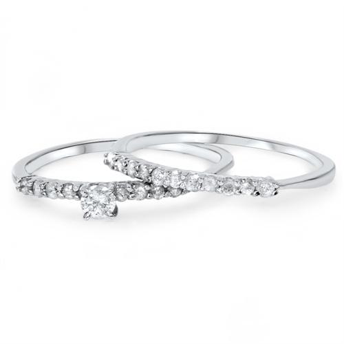 Zlatý prsten s diamanty 4317