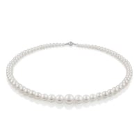 Zlatý náhrdelník z bílých perel Ellie