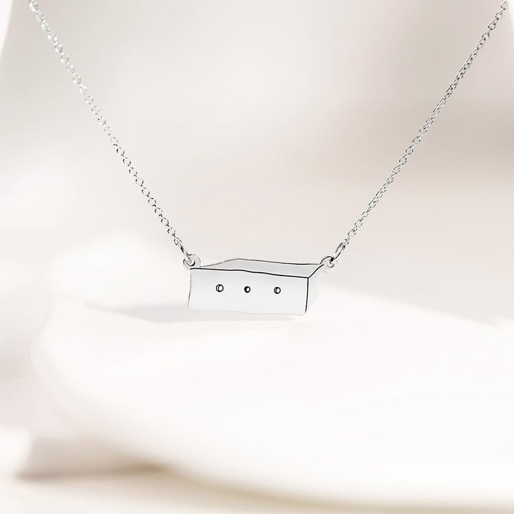 Stříbrný náhrdelník s krabicí Malý princ 157460