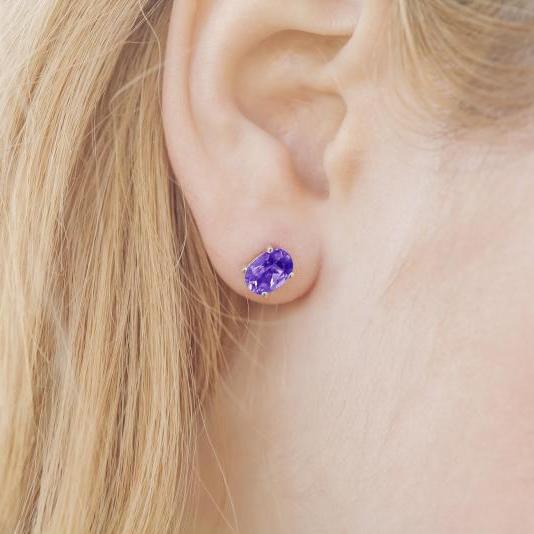 Ametystové náušnice 14751