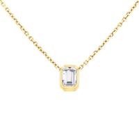 Stříbrný pozlacený přívěsek bílým topazem Brecken