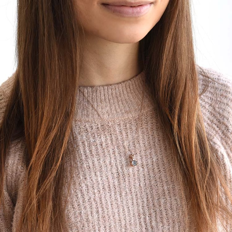 Zlatý přívěsek s labradoritem 78384