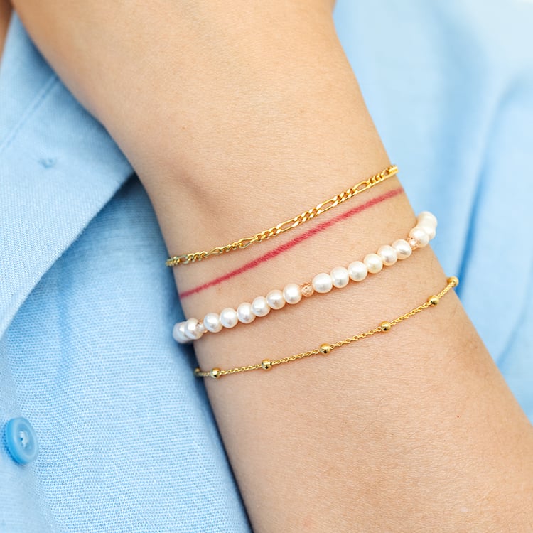 Figaro náramek 21 cm ze stříbra 124459